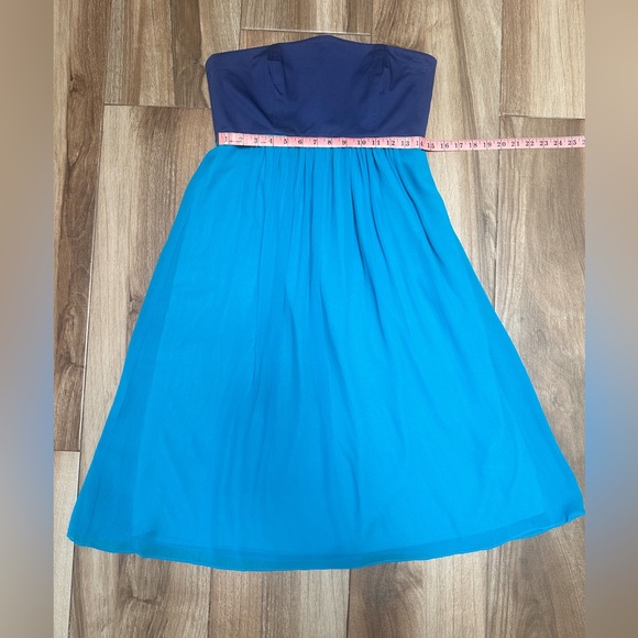 NWT French Connection Strapless Caribbean Blue Fast Hermionie Dress Size 8 - Picture 5 of 11